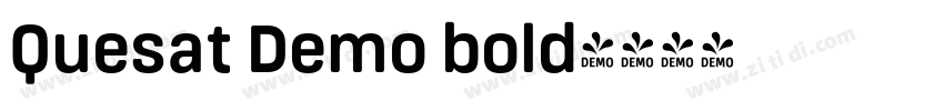Quesat Demo bold字体转换 Quesat Demo bold字体转换